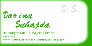 dorina suhajda business card